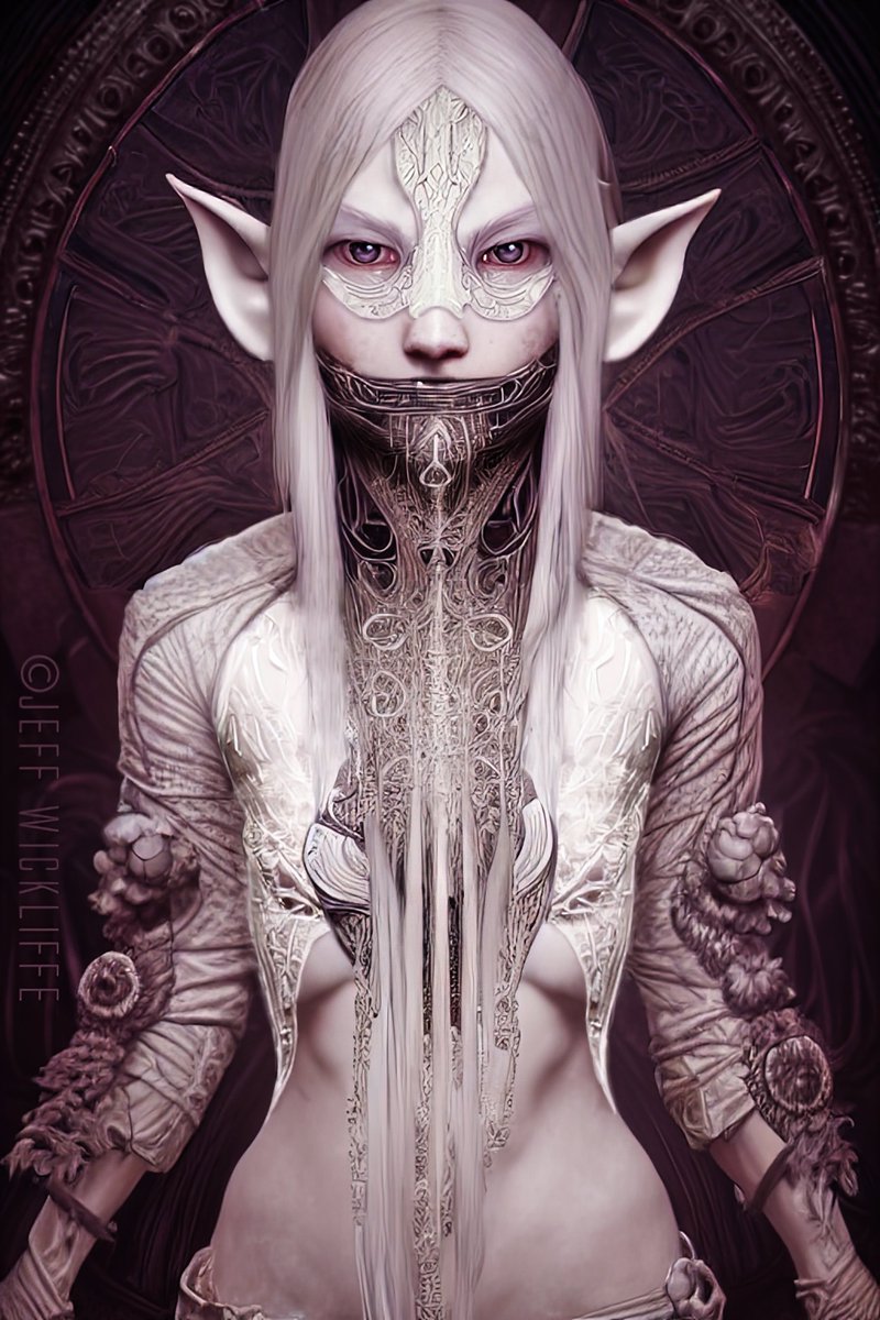 JeffWickliffe's tweet photo. Just finished this new #art piece, created with @midjourney  and #stablediffusion out of more than a dozen prompts, torn apart and composited in #photoshop with some of my #photography and finished with some hand #painting to come up with this epic elf. 
#aiart @StableDiffusion https://t.co/XbX5EDqDE4
