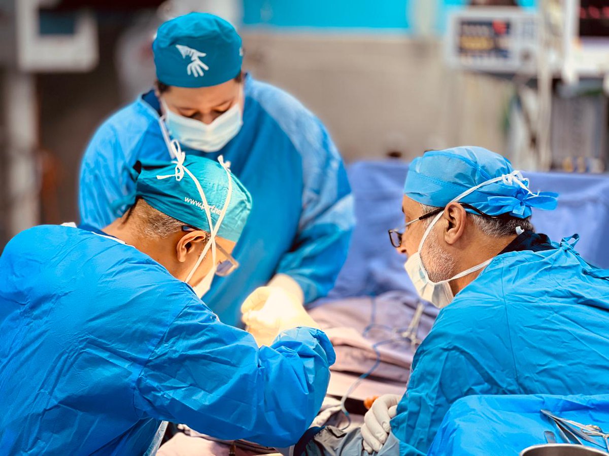 PCRF_Jordan's tweet photo. A three-member orthopedic team from Egypt completed their medical mission to Amman this week. Dr. Bassam Abu Alnas, Dr. Khaled Zagloul and Dr. Ahmad Mostafa operated on 22 children at Al-Hanan General Hospital. This mission was in cooperation with @ChainofHopeUK. https://t.co/Udeweho8wL