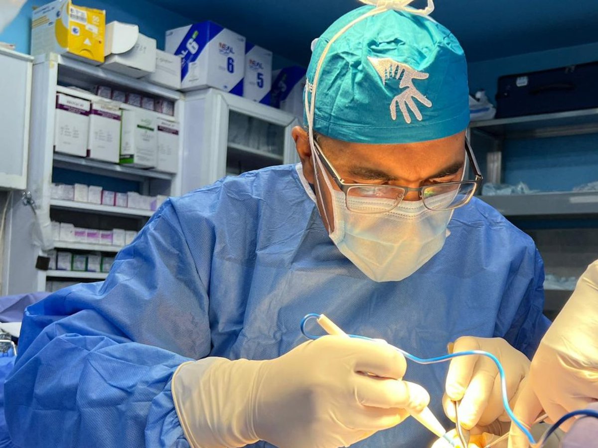 PCRF_Jordan's tweet photo. A three-member orthopedic team from Egypt completed their medical mission to Amman this week. Dr. Bassam Abu Alnas, Dr. Khaled Zagloul and Dr. Ahmad Mostafa operated on 22 children at Al-Hanan General Hospital. This mission was in cooperation with @ChainofHopeUK. https://t.co/Udeweho8wL