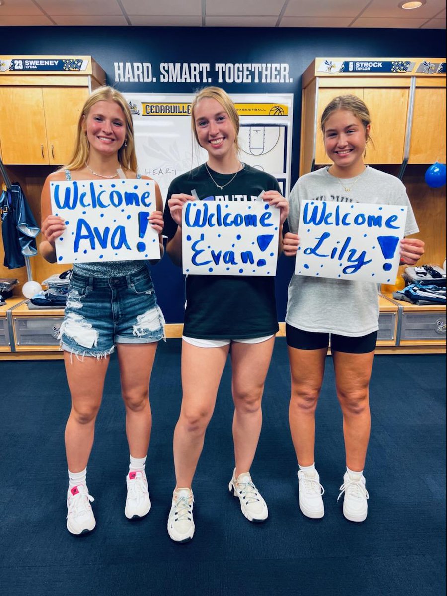 CedarvilleWBB's tweet photo. Our freshmen have arrived, Yahoo!!! https://t.co/sbAuFqdhTU