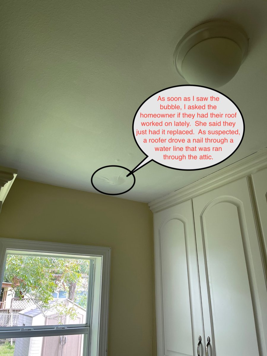 americanplbgla's tweet image. The customer called about a bubble in their ceiling.  As suspected, a roofer and pex water line was the culprit!
Call American Plumbing for all or your plumbing repair needs!
#slableak / #videopipeinspection / #backflowcertification / #AllLivesMatter / #onlycountlegalvotes