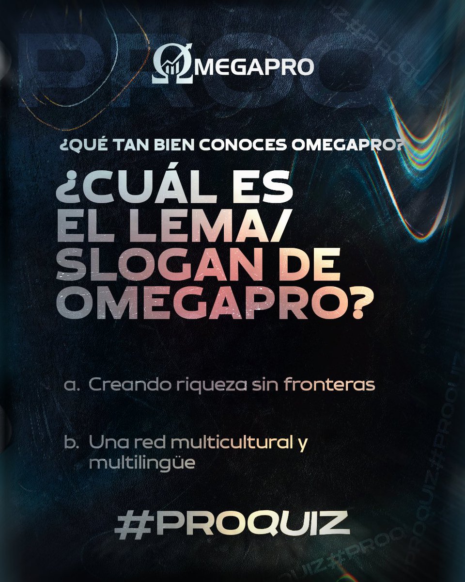 _OmegaPro's tweet photo. 🤔#ProQuiz - How well do you know OmegaPro? Answer this question in the comments below. ⬇️
💡Hint - You can find the right answer in our Instagram bio. ✌🏻#omegapro https://t.co/9MIOmff8nw
