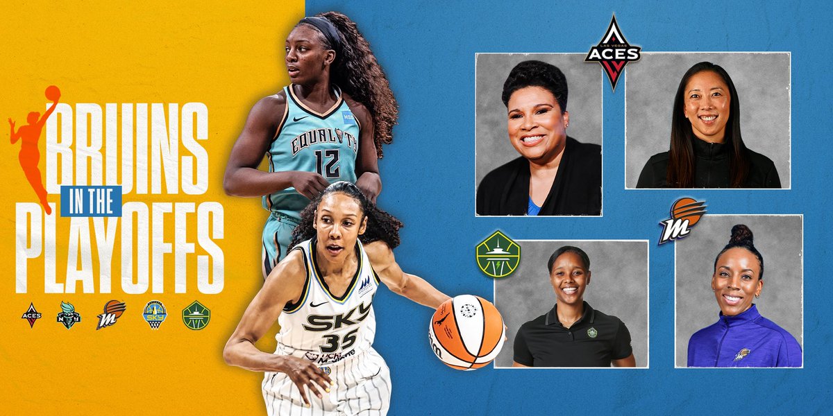 We’ve got Bruins in all levels competing in the WNBA Playoffs 🐻

#BruinsInThePros #OnceABruinAlwaysABruin #Elite