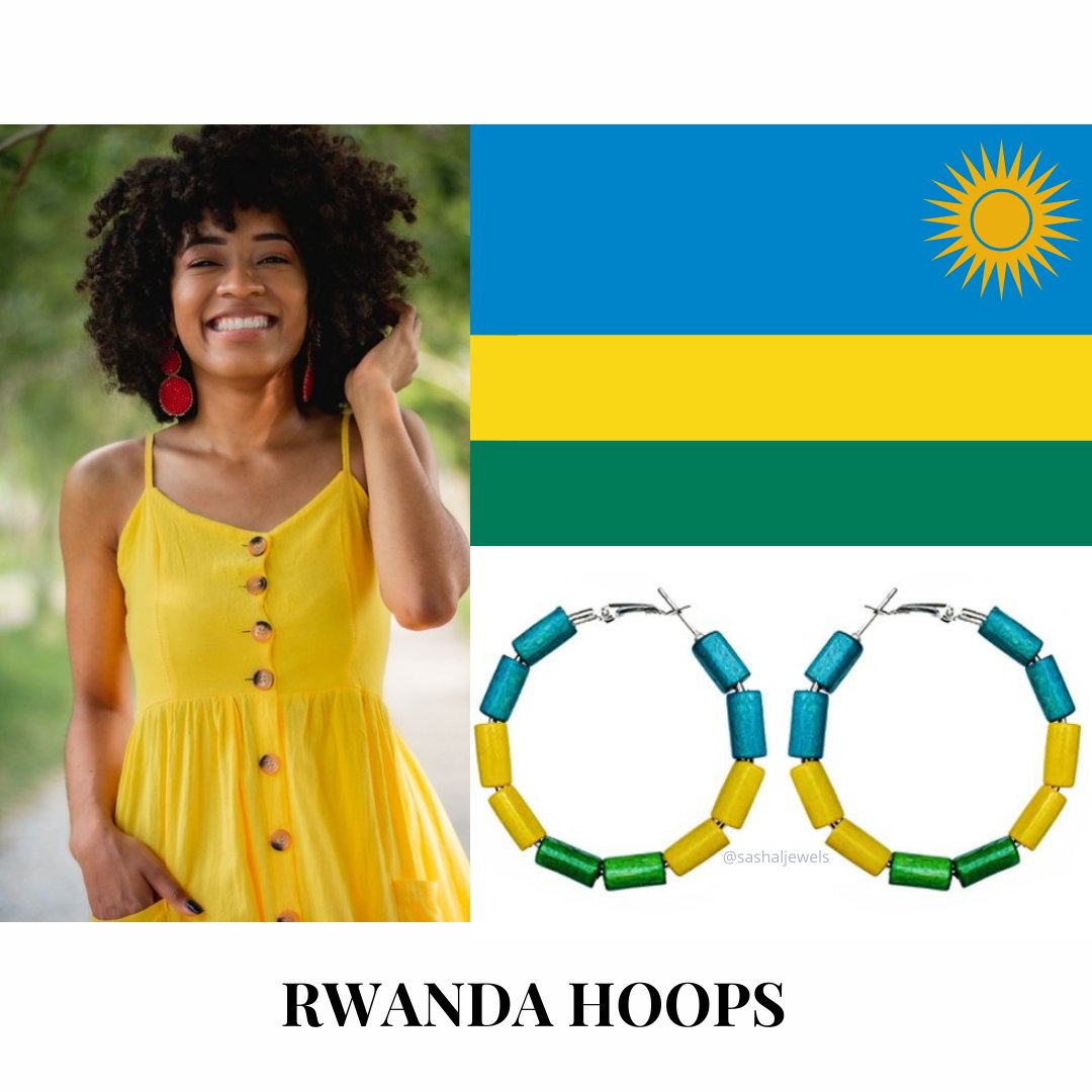 SashaLJewels's tweet photo. NEW FEATURE: RWANDA EARRING HOOPS
Rwanda was part of Germany before it became its own country
🇷🇼
🇷🇼
🇷🇼
#sashaljewels #fashion #boutique #handmade #jewelry #accessories #shopjewelry #repyourcountry #travel #rwanda #islandgirl https://t.co/hXyxxQgtsm