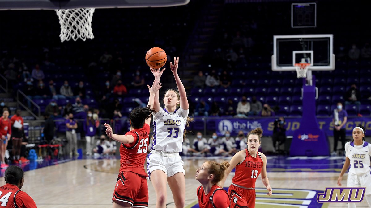 JMUWBasketball's tweet photo. Steph!

#⃣3⃣3⃣ @StephOuderkirk is set to light it up after her sophomore season:

🎯 Led team in 3PT%
🔥 Perfect 3-3 from deep in both contests against Northeastern
🐶 Recorded first double-double versus Hampton

#GoDukes https://t.co/9qeSTotu0e