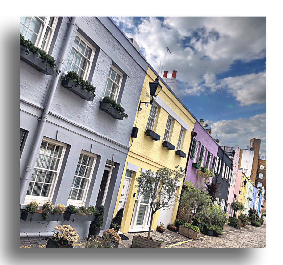 Multicoloured Mews Westminster #london #paddington #westminster #housesofinstagram #colouredhouses #architecture #architecuralphotography #photography #estageagents #realestate
