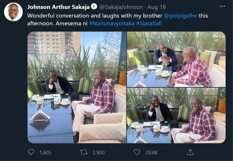 AfricanA_Radio's tweet photo. Congratulations Kenya, you have proved to be politically mature! Special appreciation to @SakajaJohnson and @polyigathe for showing a good example to the world!

Trends: Welcome to Chelsea Hellen Wendy Juliana Ziyech Aubameyang #GraciasCasemiro Justina Wamae Martial Ten Hag https://t.co/riq4lu9vTa