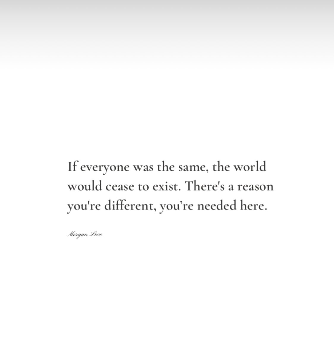 fatimaalhamadi's tweet photo. There is a reason you’re different, your needed here 🙏🏼♥️ https://t.co/5YB3qMEP12