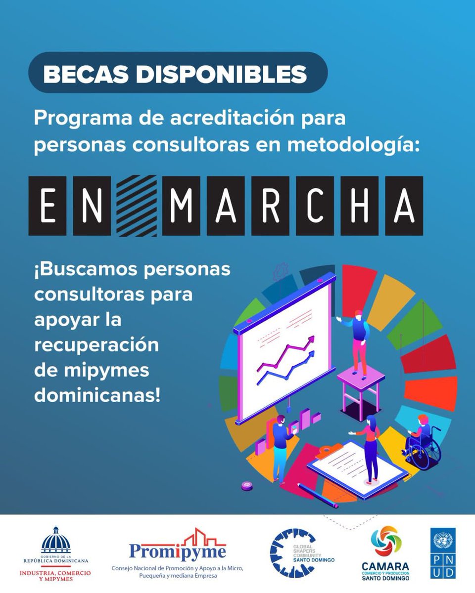 ¿Eres consultor/a de negocios? ¿Quieres contribuir a la recuperación de las microempresas dominicanas? ¡Participa en nuestro programa de formación de la metodología #EnMarcha y forma parte de nuestro roster de consultores.