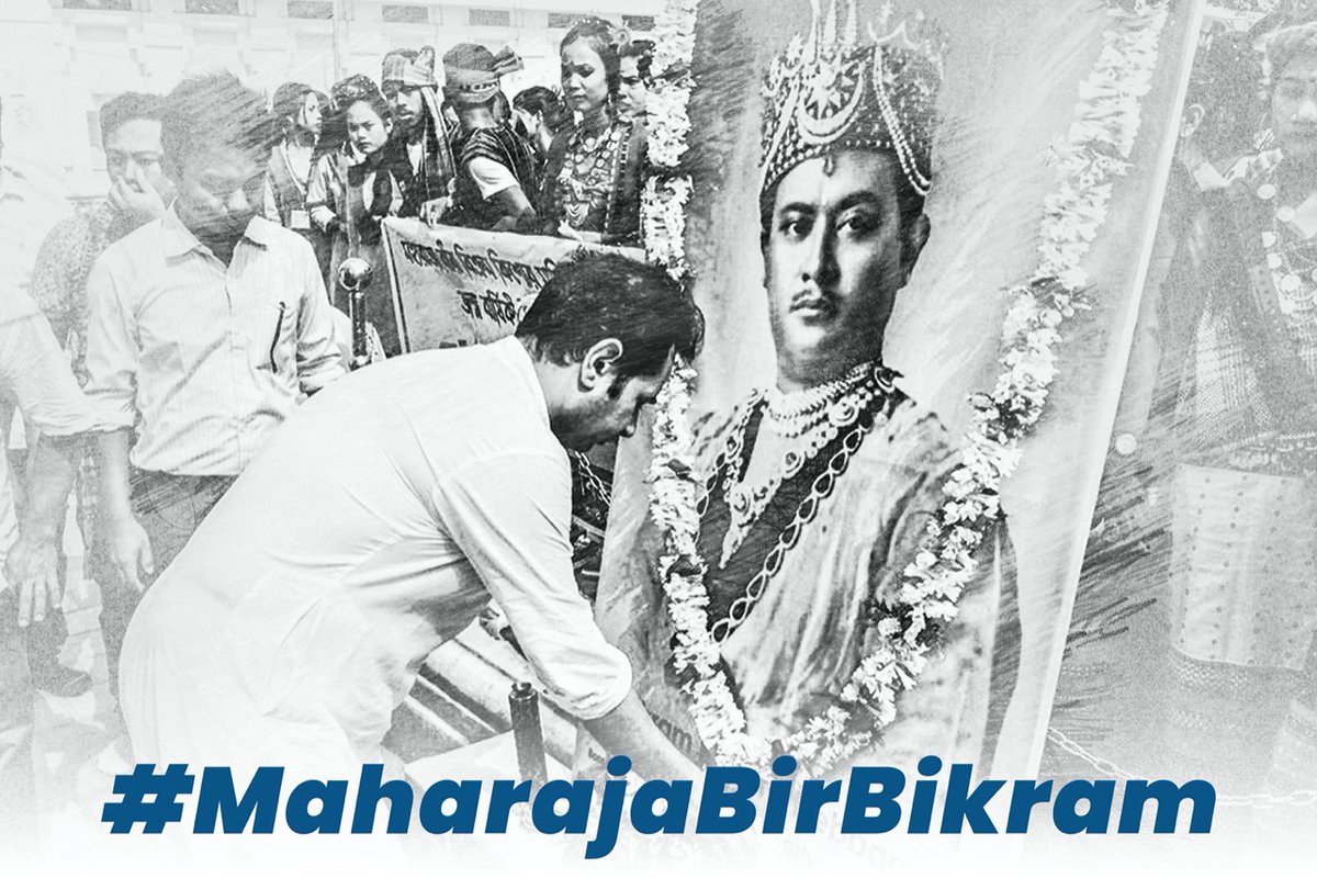 Chongpreng96's tweet photo. Tripura has one Airport, Stadium, College and University all named after Maharaja Bir Bikram Manikya honouring his legacy. #MaharajaBirBikram

@PradyotManikya
@NENowNews
@Tnt_Bulletin
@ANI
@News18India
@ABPNews https://t.co/ABuPE3waRi