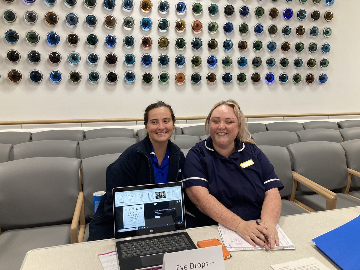 LouiseCrowe10's tweet photo. Fantastic  Staff Education Event in RVI Ophthalmology Out Patients 
Well done Caitlin and Sarah fun and educational.   #flourish #Ophthalmology #CPD #orthoptists #Nurses @lisa_guthrie3 @ianjoyRN https://t.co/C7NTgFgbG1