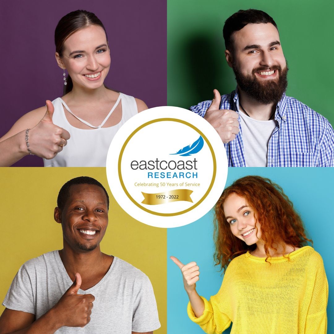 Like, share, and tell your friends about us! 
Be the first to know about PAID market research opportunities by following Eastcoast Research.
.
.
.
.
#eastcoastresearch #researchwithresults #celebrating50years #paidparticipants