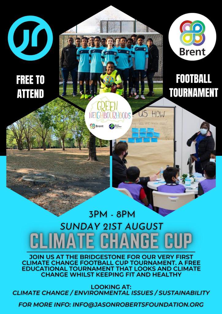 The #GreenNeighbourhoods Youth Climate Ambassadors have been discussing ways of making Church End/Roundwood greener
They also went on a visit to #RoundwoodPark with former QPR player #MarkStein &amp; are hosting a Climate Cup on 21 Aug 
Led by <a href="/JasonRobertsFdn/">Jason Roberts Foundation</a> 
<a href="/kkrupas/">Cllr Krupa Sheth</a>