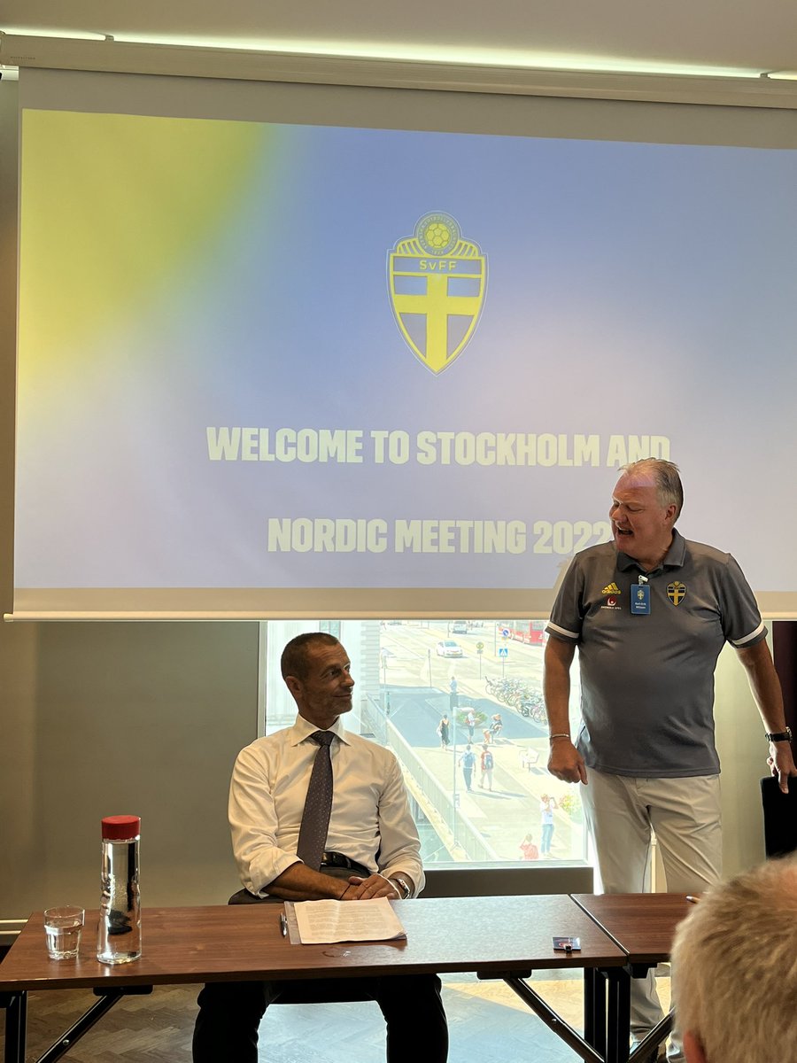 Nordic Conference in Stockholm🇫🇮⚽️ Great to meet colleagues from other Nordic countries👍🇫🇮⚽️ @Palloliitto @UEFAcom @svenskfotboll