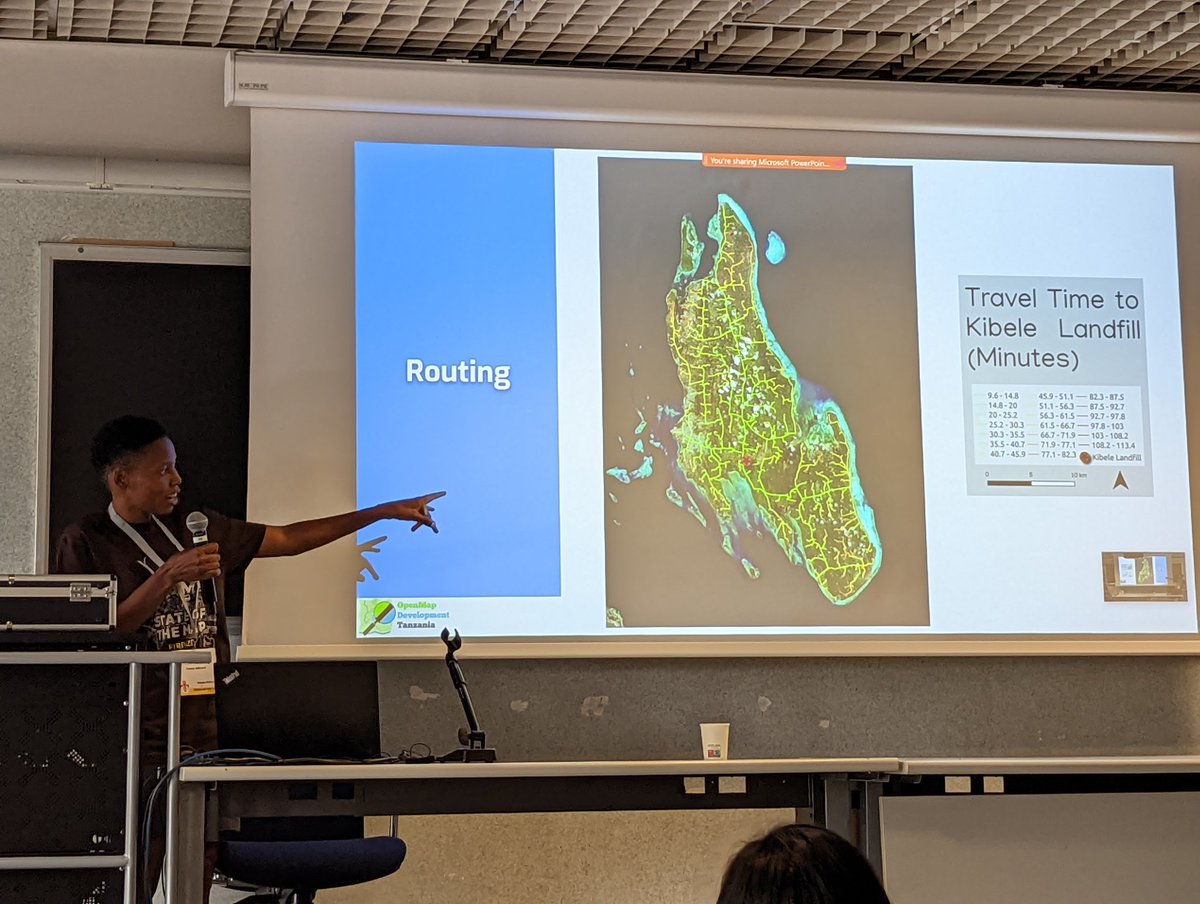 Great presentation by @hawaadinani on mapping waste sites in Zanzibar, Tanzania & the challenges and impact.  #SotM2022 #hotunsummit2022