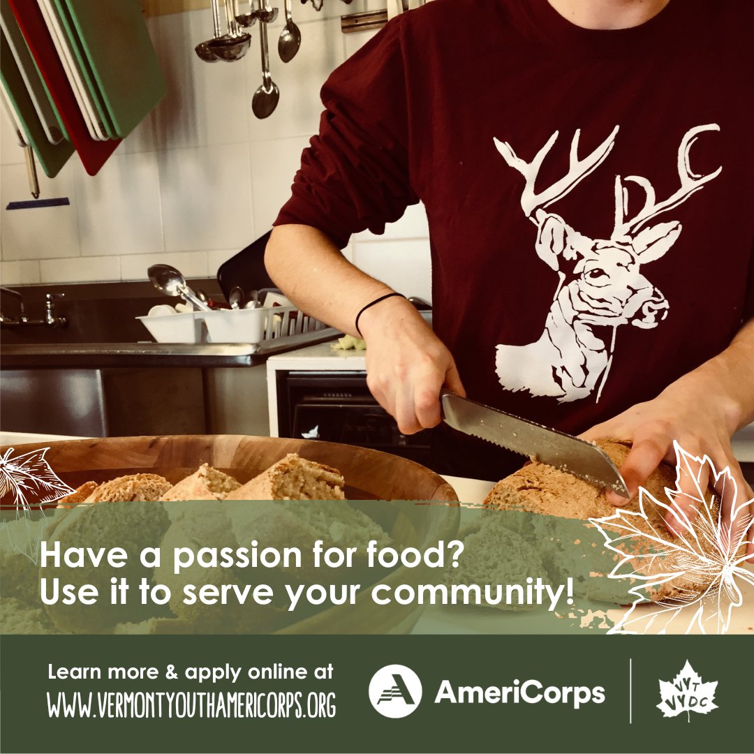 A home-cooked meal means everything, and #VYDC members serving at Spectrum Youth &amp; Family services make sure that youth experiencing homelessness have them. Spectrum is looking for #AmeriCorps members in both Burlington and St. Albans, VT! Learn more here: bit.ly/3CccBd5