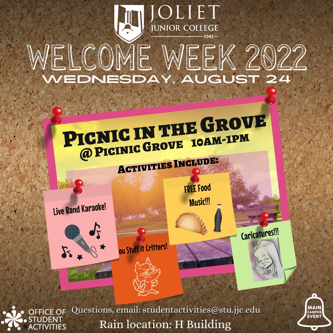 Welcome Week rolls on tomorrow with OSA hosting Picnic in the Grove! Be sure to swing by for some FREE food, live band karaoke, and other FREE goodies!