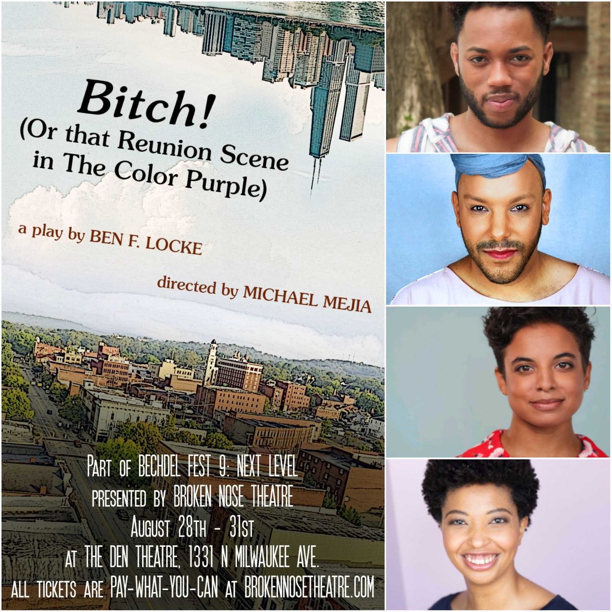 👋 MEET THE CASTS // Time to meet the next two casts for BECHDEL FEST 9: NEXT LEVEL.  Introducing the cast for THEM and BITCH! (OR THAT REUNION SCENE IN THE COLOR PURPLE)!

Grab those #PayWhatYouCan 🎟 now at the 🔗 in our bio!

#BrokenNoseTheatre #ChicagoTheatre #BechdelFest9