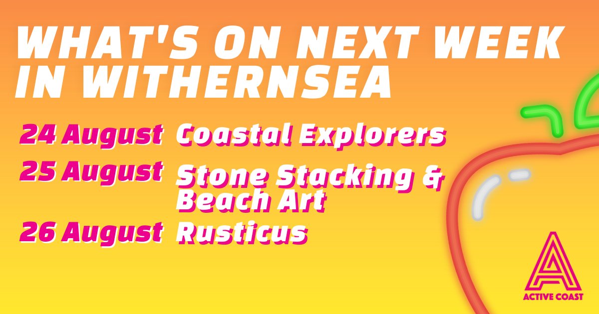 We're back in Withernsea next week with a whole host of fun activities!🕺 Get involved and book your places👉 orlo.uk/ACTIVE_COAST_e…