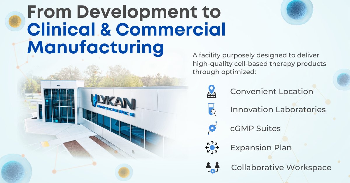 lykanbio's tweet photo. Lykan's state of the art, purpose-built facility enables us to support both clinical &amp; commercial cell therapy manufacturing with flexibility and unparalleled attention with our partners. Learn more https://t.co/G3dmv7QlTq

#celltherapy #lykanbioscience #celltherapymanufacturing https://t.co/nT9HoigHxo