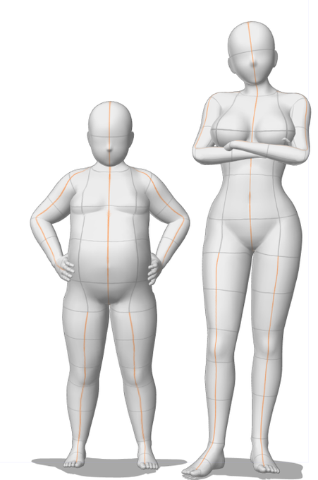 このぐらいの体格差かな 