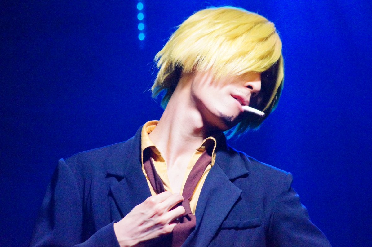 these photos of zoro, luffy and sanji's stage actors are going to be the death of me 😩🔥