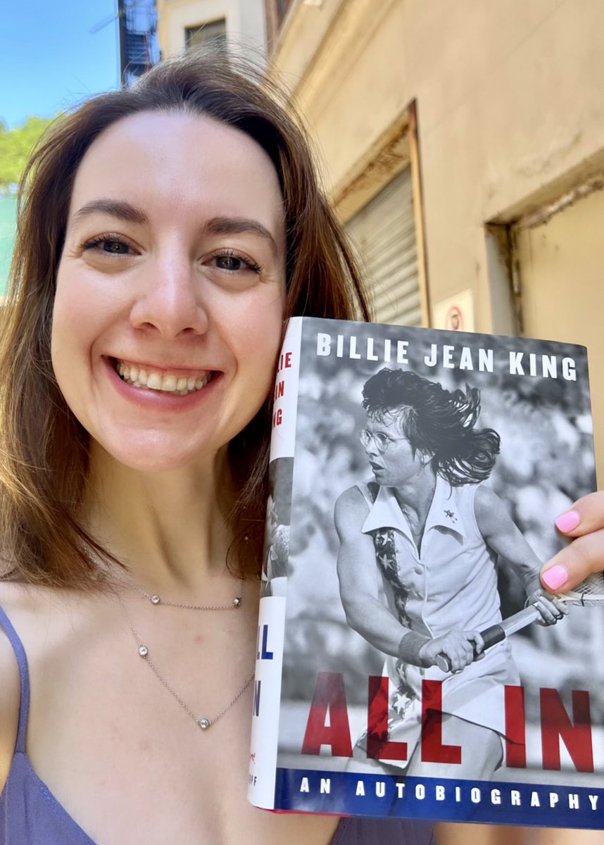 This book!! 📚 This woman!! 🙌🏼 You can read it or do what I just did: get the audiobook 🎧 & have @BillieJeanKing read EVERY. SINGLE. WORD. to me!! 😊