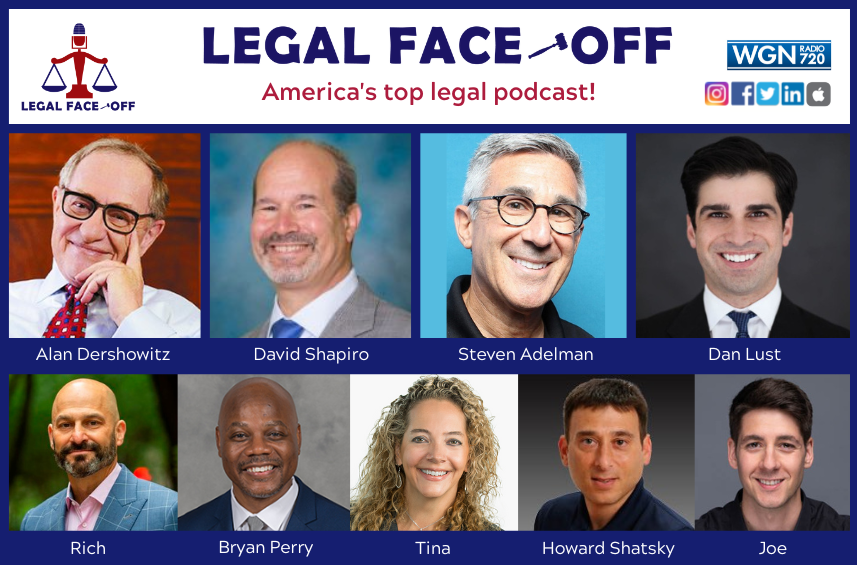 WGNLegalFaceOff's tweet photo. NEW EPISODE ALERT! https://t.co/U1bEp0gnJ4
Thank you to all our special guests:@AlanDersh, David Shapiro, Steve Adelman, @SportsLawLust, Bryan Perry and @HowardShatsky. 

#hamiltonmusical #AlecBaldwin #deshaunwatson #legalnews #BreakingNews #MedusaFestival #FBIraid #Maralagoraid https://t.co/RILNnf3mR1