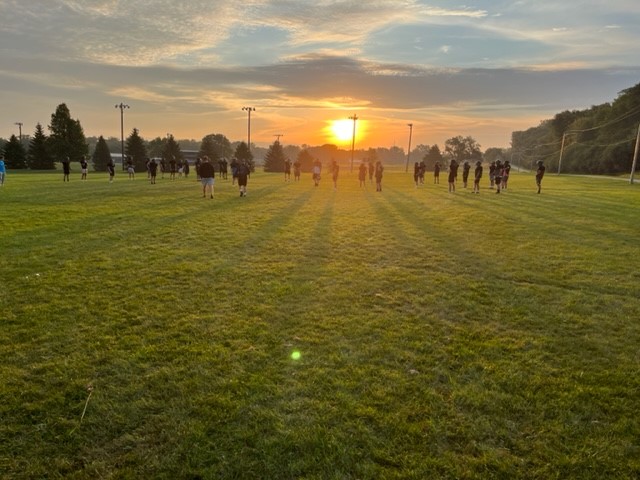 Beautiful morning at fall camp!  Excited for Friday Night Lights
