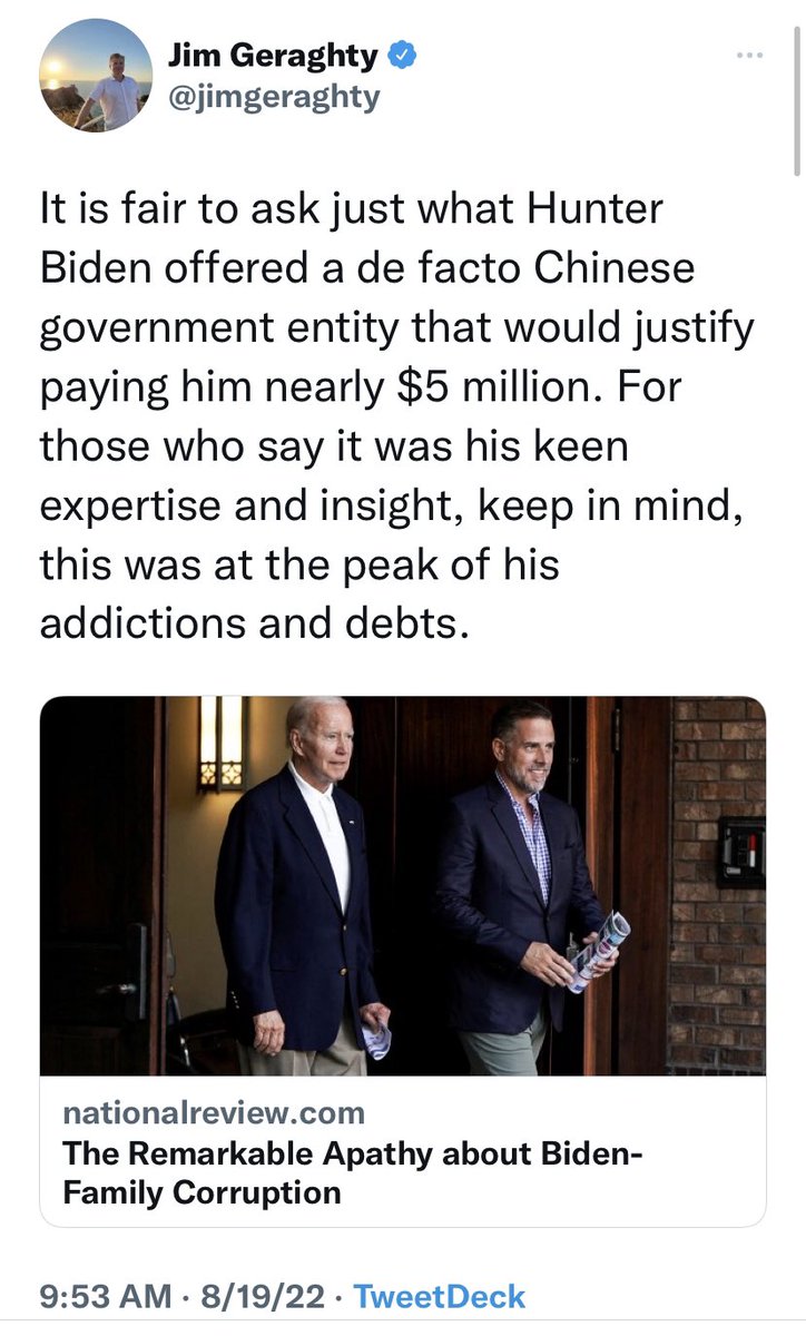 AmoneyResists's tweet photo. Grasping at straws to try to paint the Bidens as corrupt is your prerogative. But Hunter is a private citizen who has never worked for the federal government, GOP never investigated Burisma, and Jared and Ivanka pocketed $640 million from taxpayers and $2 billion from the Saudis. https://t.co/zLysmPl5mx