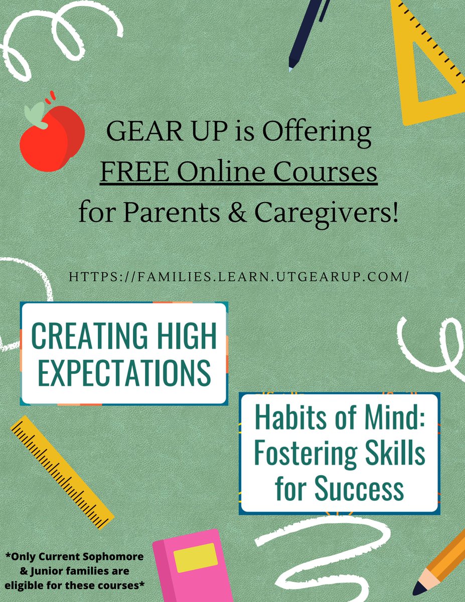GEARUPLISD's tweet photo. Hello GEAR UP Families! 
We’re incredibly excited to offer FREE online courses for parents and caregivers through our GEAR UP program!
Go to: https://t.co/x6OmZoQb4T to sign up! https://t.co/Jk2avyBFCQ