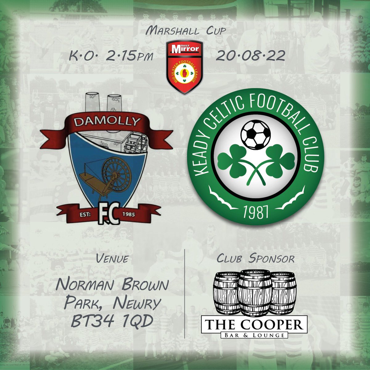 KeadyCelticFC's tweet photo. The 2022/23 Season gets underway this Saturday 20th August with a Marshall Cup Round 1 trip to Damolly Football Club. As the season kicks off, we want to wish both the first team and youth team all the success for upcoming season and to thank all our sponsors and supporters https://t.co/Ap2lwAu1Ax