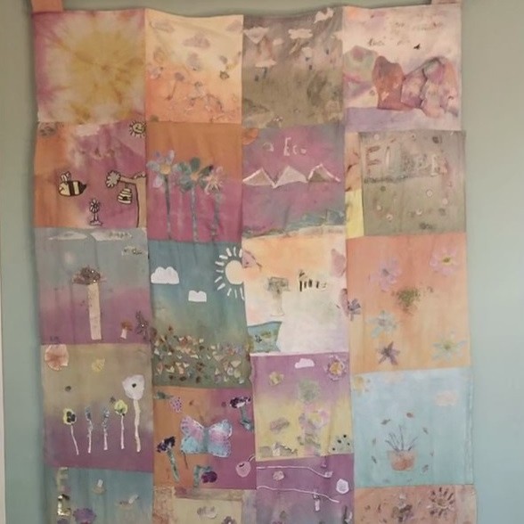 Potters Gate C of E Primary School have also got the curating bug. They’ve produced some fabulous wall-hanging and have a very important message to tell.