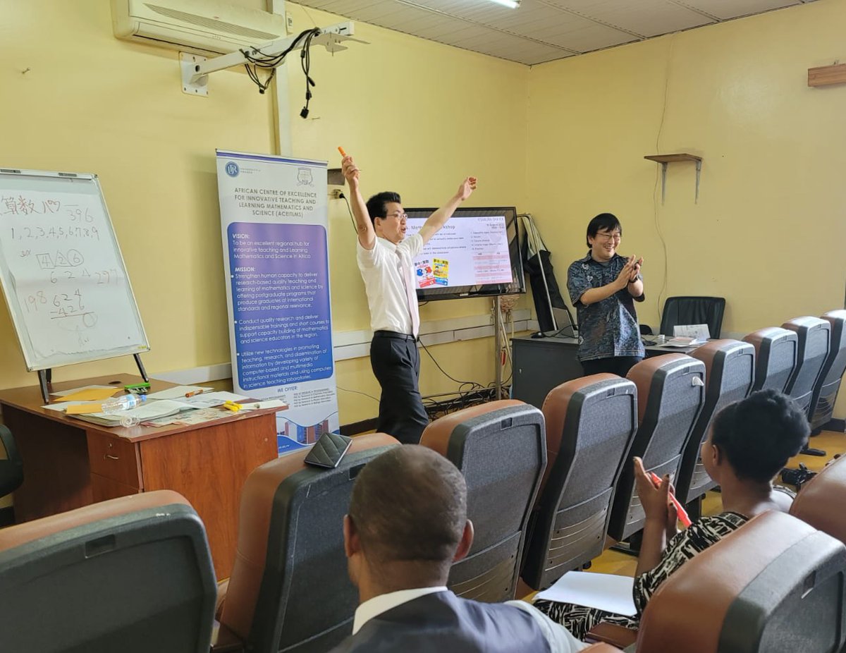 RwCodingAcademy's tweet photo. SAKURA-SHA @sakurasha_416, the Japanese Company that successfully piloted the innovative approach of teaching Mathematics in Rwandan Schools, held an impressive seminar at UR Remera Campus @RemeraUrsu 
@RwandaICT @REBRwanda @Rwanda_Edu @niyizamwiyitira @NewGenerationrw https://t.co/6ScCP6crjb