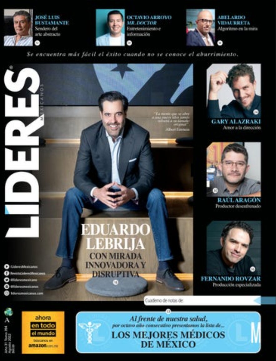 LideresMexicano's tweet photo. Te presentamos nuestra más reciente edición, la 394, con @elebrija en portada. Aquí el link a todas las páginas de nuestra más reciente colección de historias de #éxito.

https://t.co/GiVE8wMDgL https://t.co/FzIYctvS99