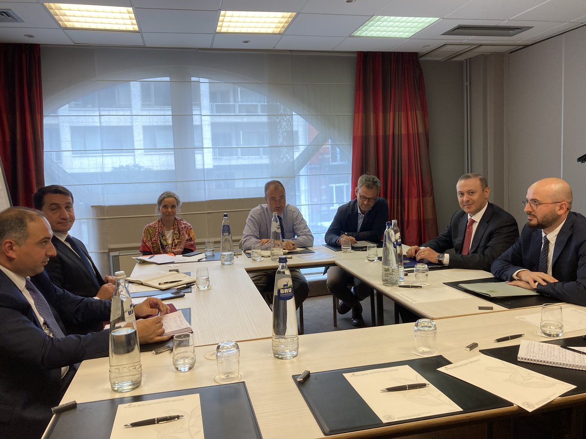 ToivoKlaar's tweet photo. Good and substantive discussions in Brussels today on 🇦🇲-🇦🇿 relations and 🇪🇺 engagement with @HikmetHajiyev and Armen Grigoryan. https://t.co/gJKLXXEUrC