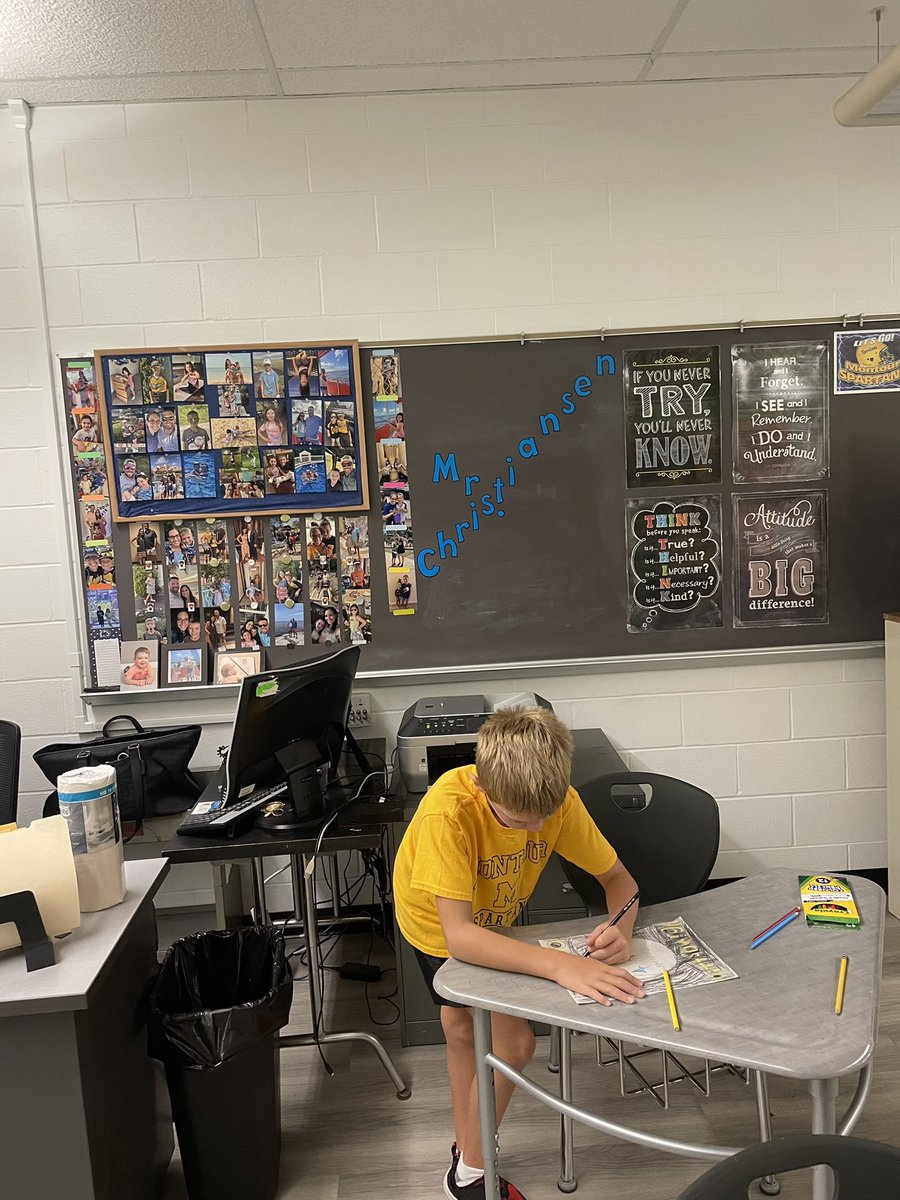 christiansenj21's tweet photo. I had a helper this year setting up my classroom. ππππ Love the Steelers drawing that Lucas made to complete my Spartan/Pittsburgh teams spirit area!! π€π #MontourProud #MontourFamily @MontourSD @DEWMiddleSchool https://t.co/s4Gu4eUyJL