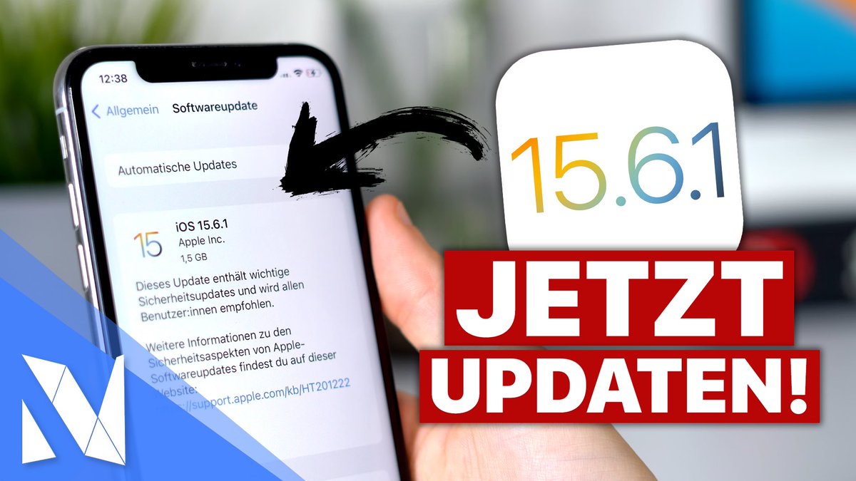 NilsHendrikWelk's tweet image. Apple hat am Mittwoch relativ unerwartet ein kleines Update auf iOS 15.6.1 veröffentlicht 📱 Warum ihr dieses Sicherheitsupdate installieren solltet, erfahrt ihr in meinem neuen Video! 🚀✌🏼 #iOS1561 #iOS15Update #Patch #Bugfix
—&amp;gt; youtu.be/PXsgnY0vCw8
