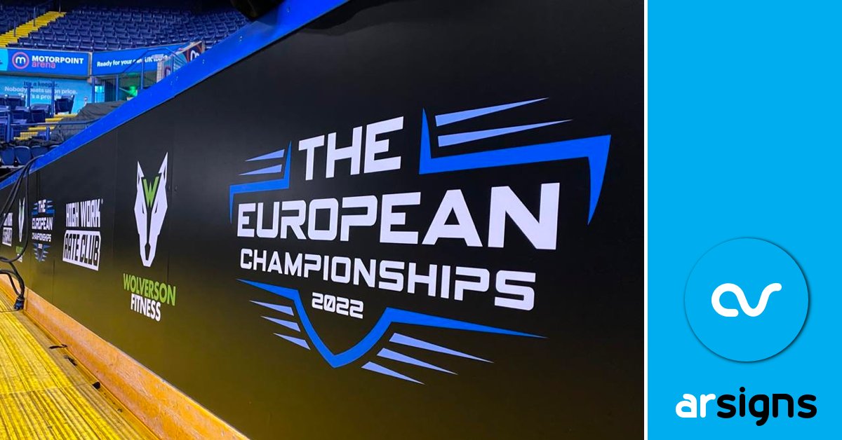 ArSigns's tweet image. We've over 200m² of #FineSignFriday to share today... 

The finest of human specimens are on show at the @nottinghamarena - and that's just our Installers 🤭
 
We're very excited to provide the #signage for #TheEuropeanChampionships in #Nottingham - all 200m² of it!!! 💪💪🏋️🏋️