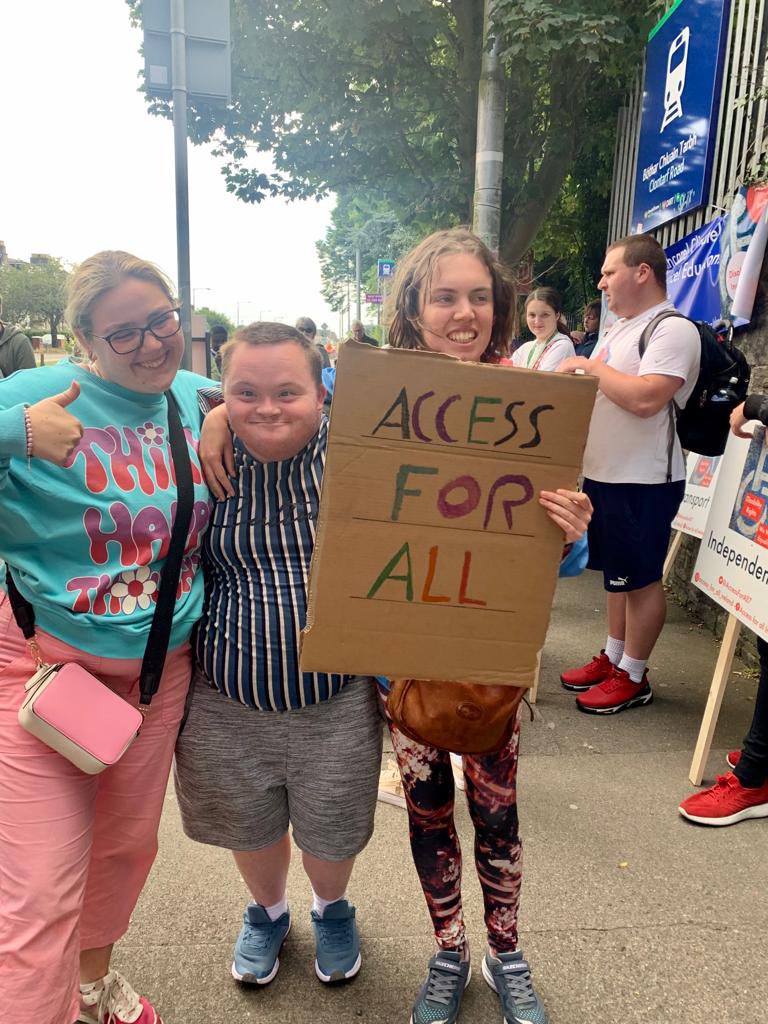 AccessForAll7's tweet photo. Thanks to the @centralremedial and @IrishWheelchair along with @ProfoundIreland @mulvanypeopleb1 and the @COLCIreland today for their attendance and support at our rally. We need our voices heard, we need our #muequality. https://t.co/wf8si8iaE4