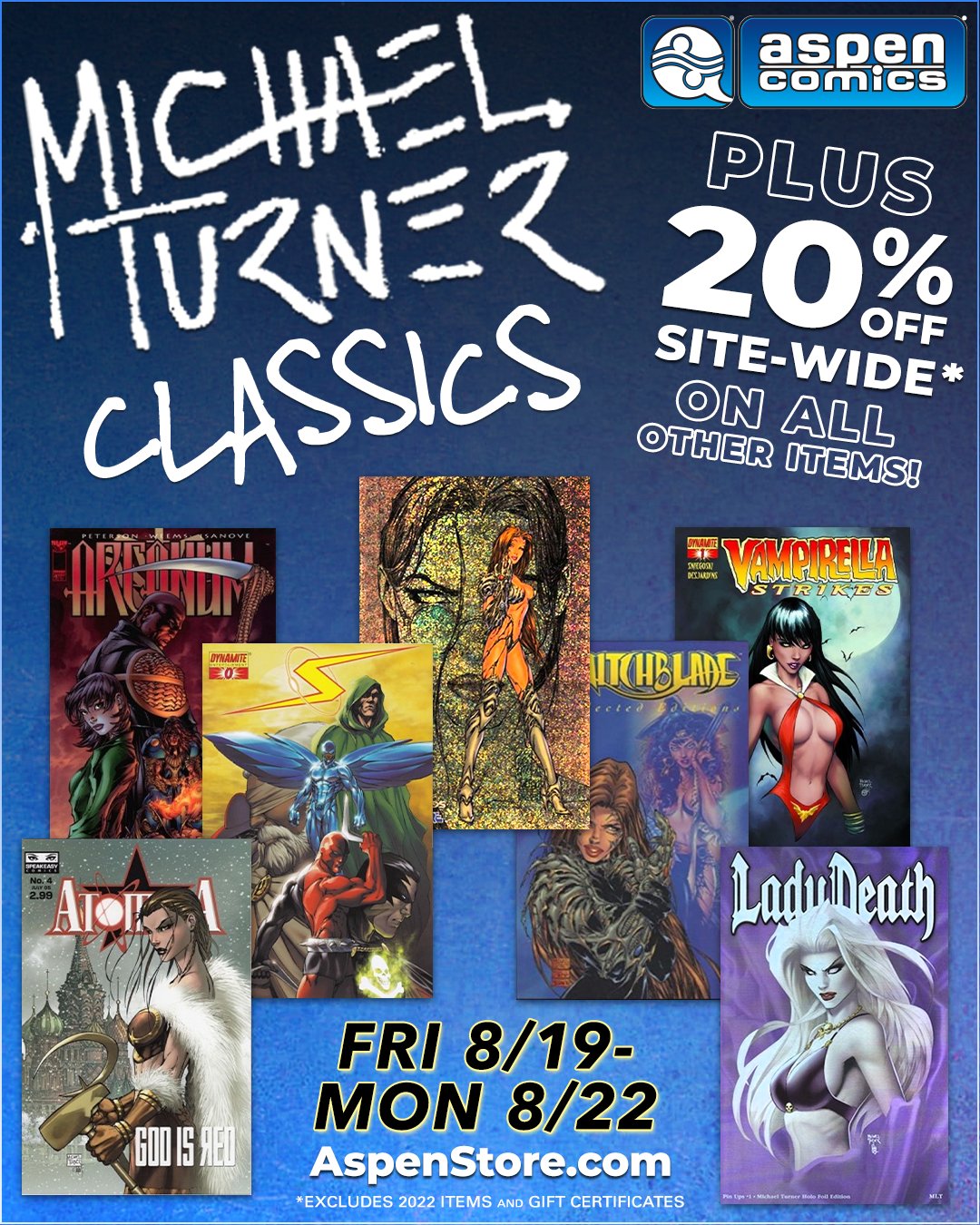 Aspen Comics on Twitter "Our Michael Turner Classics Sale is GOING ON