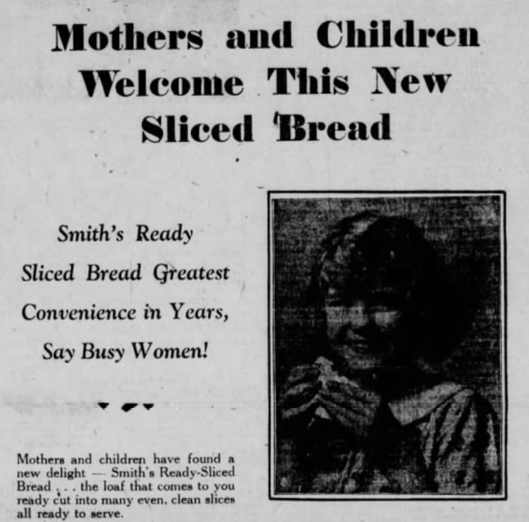 paulisci's tweet photo. When people say "it's the best thing since sliced bread", it's a pretty high bar -- people were pretty excited about sliced bread. https://t.co/FmoWYbdgcv
