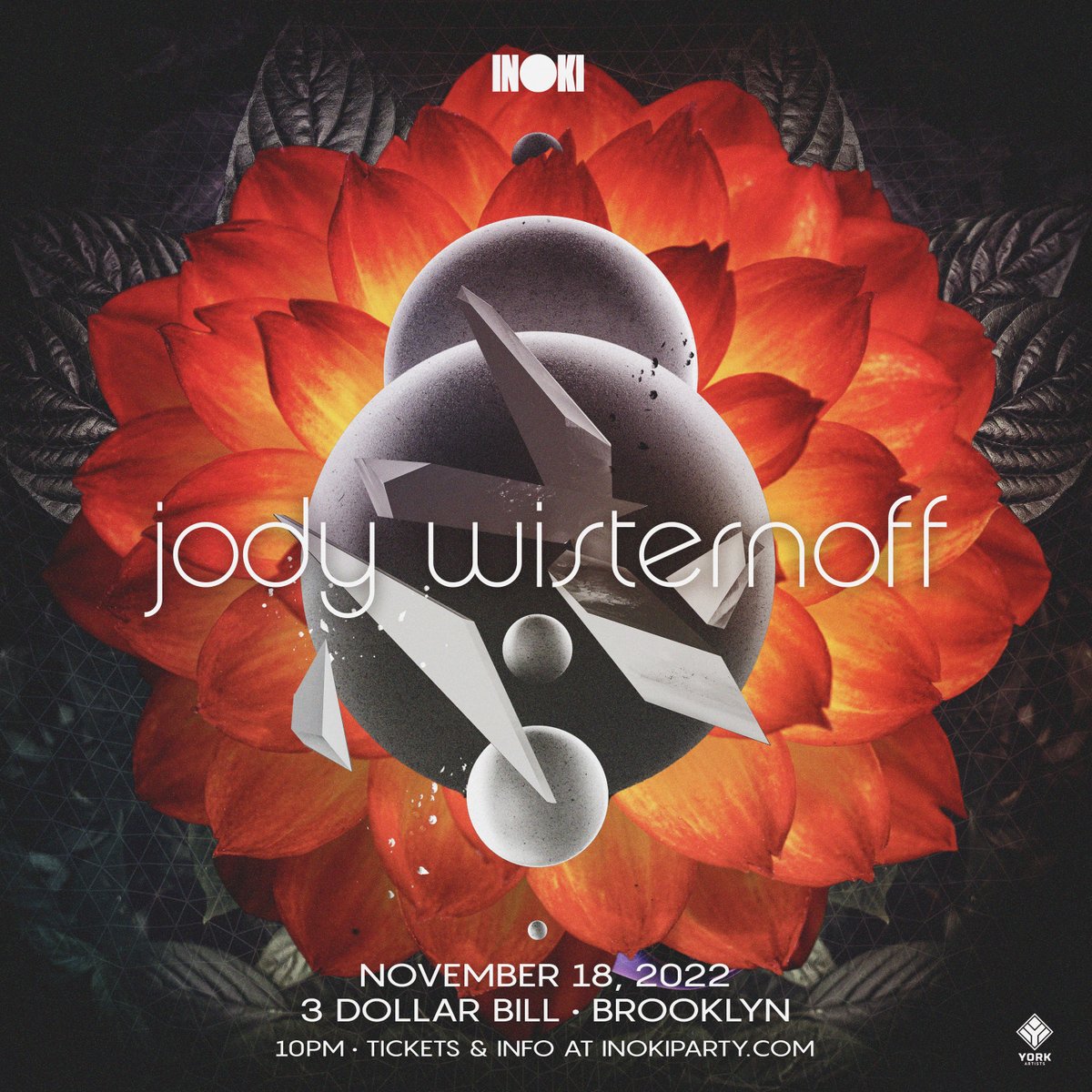 This Just In📣:
Still not afraid to push boundaries with his eclectic sets, join us on Nov 18 as we welcome back the legend Jody Wisternoff for a night to remember. This time at <a href="/3dollarbillnyc/">Three Dollar Bill</a>.                                           
Tix: seetickets.us/jody3db

#brooklyn