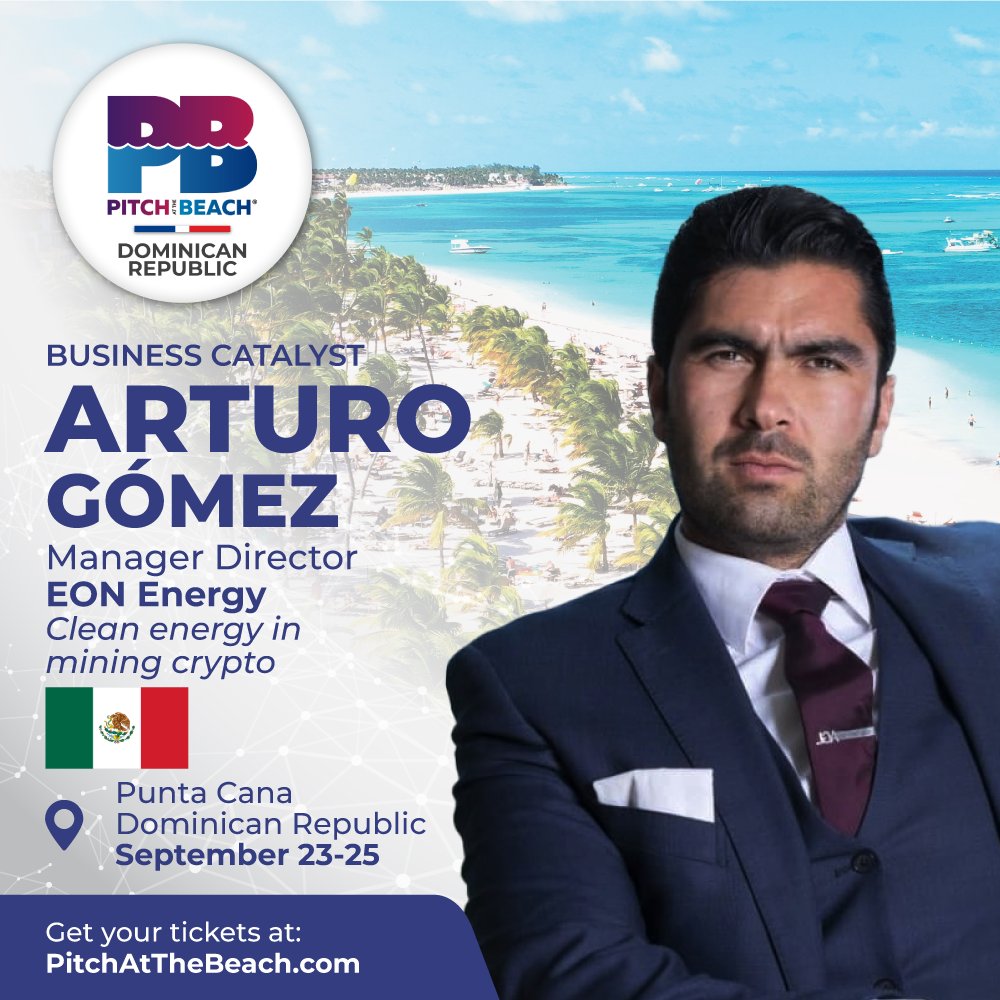 PAB República Dominicana 🇩🇴 Official announcement, confirmed speaker!  Arturo Gomez 💡Managing Director of EonEnergy. Has created a project  focused on sustainability in crypto 