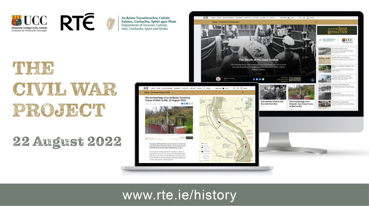 New index just released on the @UCC/@RTE #IrishCivilWar project. rte.ie/history/michae…
Interactive maps by the #AtlasoftheIrishRevolution team and articles by Brian Heffernan, @irishacw & @niallmurray1, #LandscapesofRevolution & Gabriel Doherty, Donal Ó Drisceoil @UCCHistory