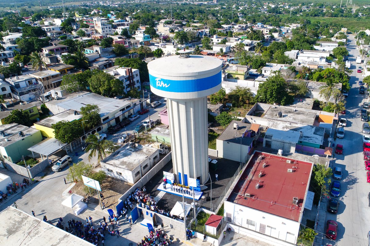 Reafirmamos nuestro compromiso de generar infraestructura adecuada para mejorar el servicio de agua potable en #Tamaulipas.  

Ahora +7,000 habitantes de la Col. Emiliano Zapata y sectores aledaños en #Madero, podrán disfrutar del servicio de agua potable en condiciones dignas.
