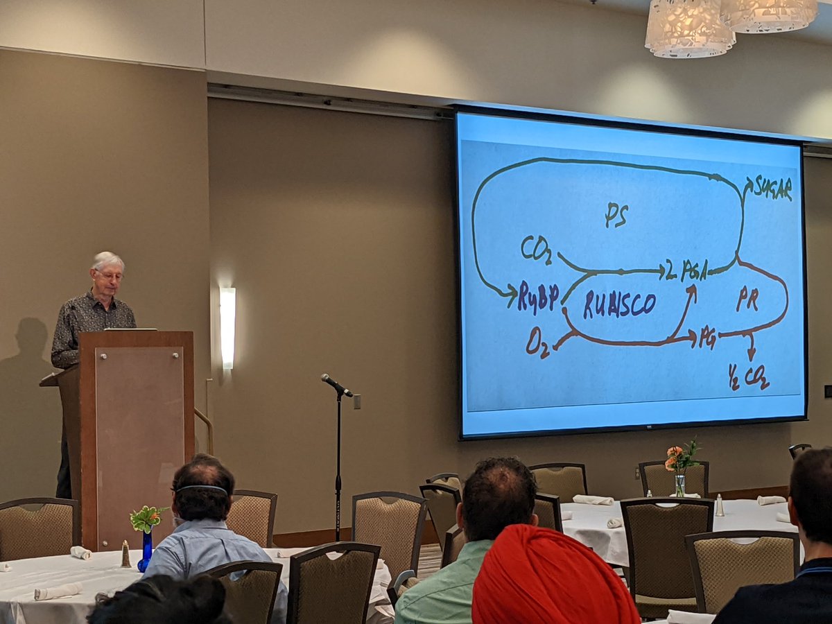 Andrew Leakey (@leakey77) on Twitter photo Thrilling to have Bill Ogren explaining the work he did 50 years ago at <a href="/UofIllinois/">University of Illinois</a> to reveal the biochem of photosynthesis and photorespiration, as well as many other amazing speakers relating how their work builds on that foundation to understand and improve plant function Thrilling to have Bill Ogren explaining the work he did 50 years ago at <a href="/UofIllinois/">University of Illinois</a> to reveal the biochem of photosynthesis and photorespiration, as well as many other amazing speakers relating how their work builds on that foundation to understand and improve plant function