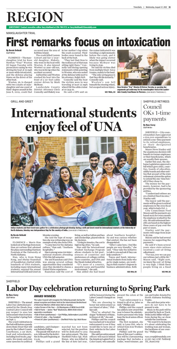 UNA_Intl's tweet photo. The Grill and Greet event on Monday was an exit! Over 500 international students, from 40 different nations, were welcomed to the University of @north_alabama https://t.co/x4wzBe3NwC
