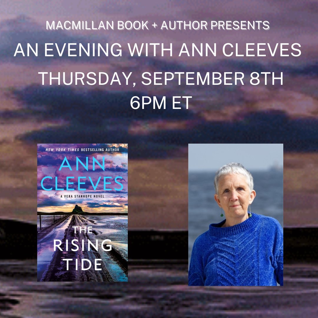 Macmillan Publishers (@macmillanusa) on Twitter photo We are thrilled to partner with local bookstores & libraries for THE RISING TIDE virtual launch event!
Register to join us on 9/8 for <a href="/AnnCleeves/">Ann Cleeves</a> in conversation with fellow <a href="/MinotaurBooks/">Minotaur Books</a> author, @PaulaSMunier: bit.ly/therisingtide9… We are thrilled to partner with local bookstores & libraries for THE RISING TIDE virtual launch event!
Register to join us on 9/8 for <a href="/AnnCleeves/">Ann Cleeves</a> in conversation with fellow <a href="/MinotaurBooks/">Minotaur Books</a> author, @PaulaSMunier: bit.ly/therisingtide9…