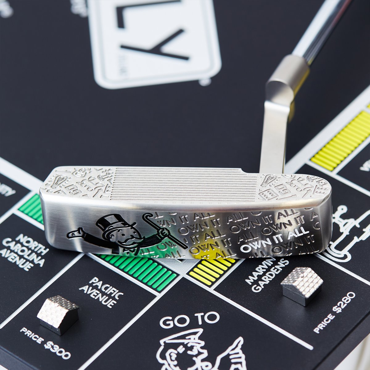 PASS GO & COLLECT A FREE PUTTER! ➡️ 

*GIVEAWAY TIME* This STUNNING Bettinardi x MONOPOLY BB1 was made for @mrmonopoly himself. 

To enter to win this putter, simply hop on over to our Instagram page & follow the instructions on our latest #putteroftheweek post.

Good luck!